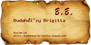 Budaházy Brigitta névjegykártya