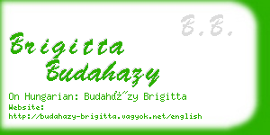 brigitta budahazy business card